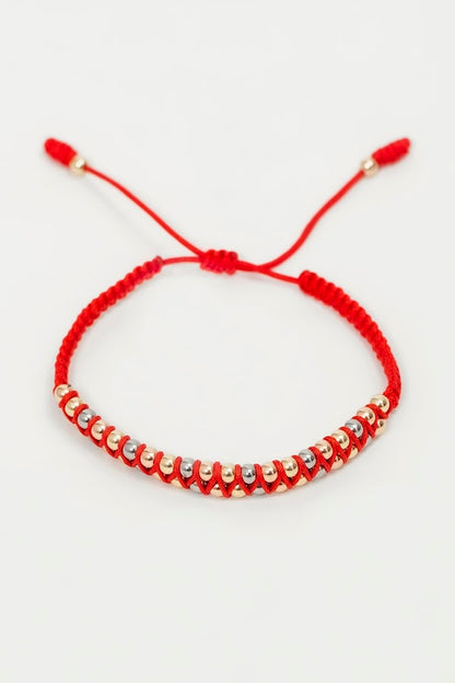 Pulsera tejida 3 tonos